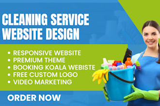 design cleaning website, cleaning service, booking koala, office cleaning,