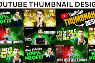 design amazing youtube thumbnail, overlay, banner to attract views