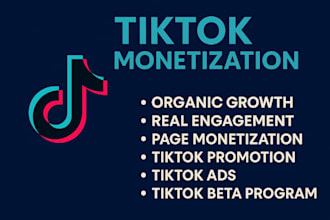 tiktok monetization, grow tiktok organic followers