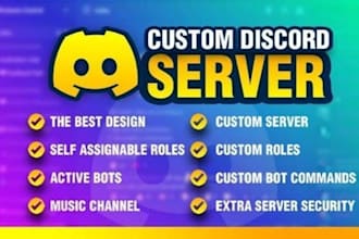 setup a professional gaming discord server with any language