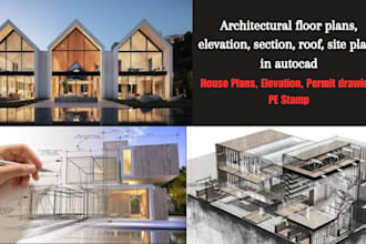 do stamp architectural drawing, floor plans, site plans, house plans city permit