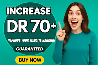 increase ahrefs domain rating dr 70 using high authority SEO backlinks