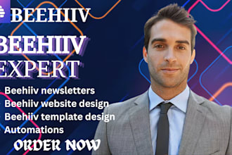 be your beehiiv manager, setup beehiiv newsletter beehiiv landing page
