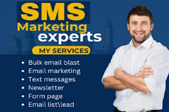 blast bulk SMS marketing campaign, bulk email, text message with twilio SMS