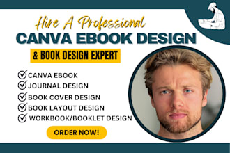 do canva ebook design, workbook, lead magnet, ebook formatting and layout design