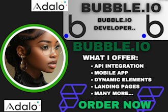 be bubble developer bubble io saas mvp marketplace adalo expert flutterflow UI
