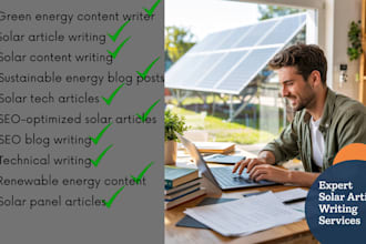 write expert SEO articles for solar energy and renewable solutions