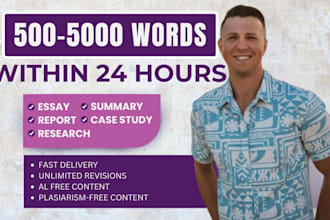 write expert book, article, research and case study summaries fast