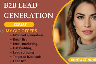 do b2b lead generation, enrich email leads, data entry for email marketing