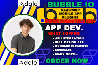 be bubble developer bubble io saas mvp marketplace adalo expert flutterflow zoho