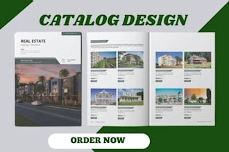 design product catalog for real estate property listing and business
