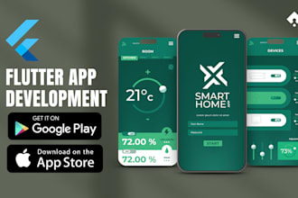 develop flutter mobile apps for android and ios platforms