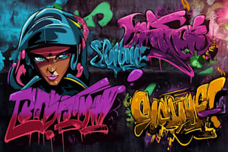 design custom graffiti text, tags, street art, and logo