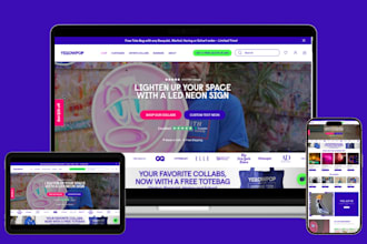design neon shopify store neon website neon sign shopify store neon dropshipping