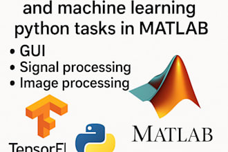 do matlab programming, simulink, image and gui projects
