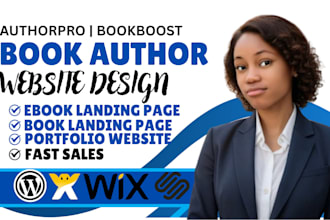book author website childrens ebook porfolio book landing page