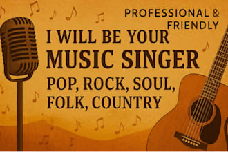 write and sing professional country or hip hop with emotion and soul