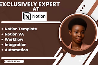 do advance notion template notion VA notion workspace notion expert workflow