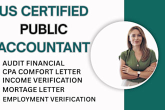sign US audit CPA, review financial statement, audit financial CPA, CPA letter