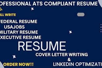 write a federal resume for usajobs, executive, military, ksa, government resume