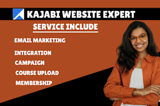 kajabi campaign integration course upload email marketing membership