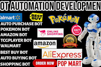 develop auto purchase bot pokemon bot checkout bot auto buying bot monitor bot