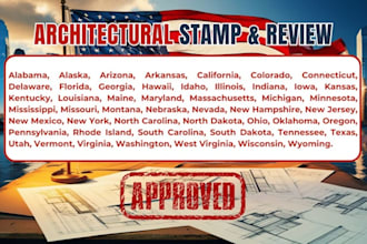 review stamp as licensed civil and structural engineer in california and georgia