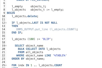 develop plsql codes and tuning
