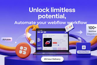 integrate webflow with airtable, memberstack, zapier, apis for automation