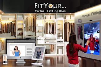 develop ar, virtual mirror tryon app, webapp, ai powered virtual fitting room