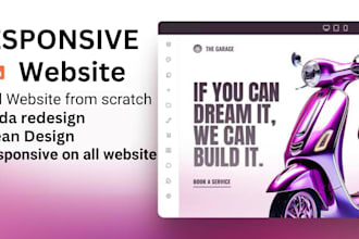 design and develop a professional website using duda website builder