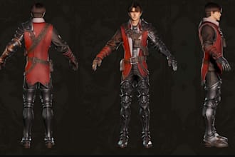 optimize 3d metahuman character, game assets, pbr texture, remersh,unreal engine