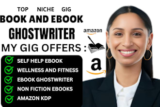 ghostwrite health fitness ebook self help book editing kdp book publish