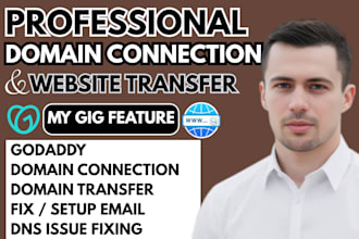 connect domain, transfer, and fix domain dns  to godaddy, shopify, cloudflare,