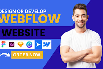 design and develop a responsive webflow website for your business
