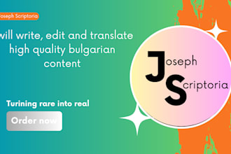 write, edit and translate high quality bulgarian content