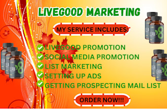 do viral organic mlm promotion herbalife, livegood, solo ads promotion