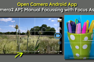develop android apps with API, camera and sensors