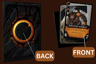 design editable dark fantasy tcg template diy trading card game ccg tcg frame