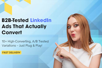 write high converting ad copy variations for linkedin