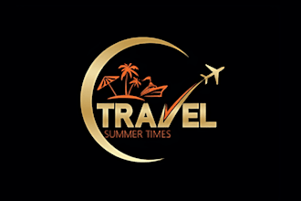 design a premium travel logo with fast delivery
