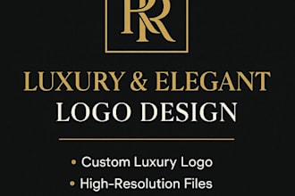 design a luxurious and elegant logo for your brand
