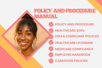 write a perfect home, healthcare policy and procedure manual for your company