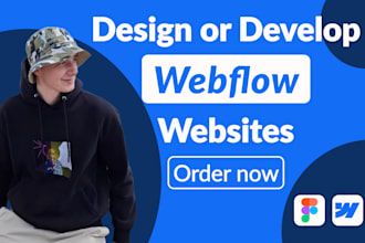 build a responsive webflow website with custom design
