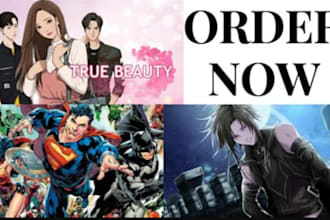 promotion on webtoons, comics, webcomic,manga