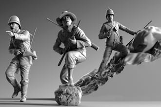 do ww2 miniatures, ww2 diorama kits, tank 3d model military vehicles 3d printing