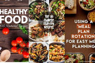 design customized meal plan, diet plan, nutrition journal, meal planner