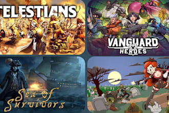 create steam capsule design, game ui, game poster and marketing banner