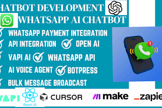 build whatsapp ai chatbot,whatsapp api,ai chatbot calling agent,botpress,open ai