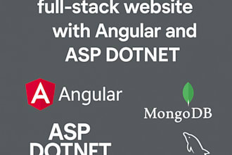build a responsive full stack website with angular and asp dotnet